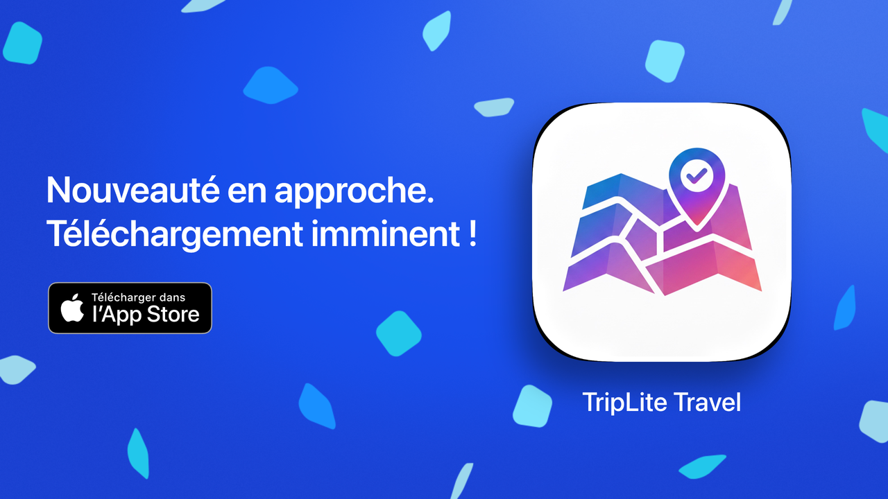 Bannière de l’application TripLite Travel